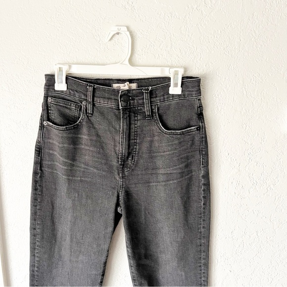 Madewell Jeans Women's 26 The Perfect Vintage Crop Black Lunar Wash AA982 - Picture 3 of 10